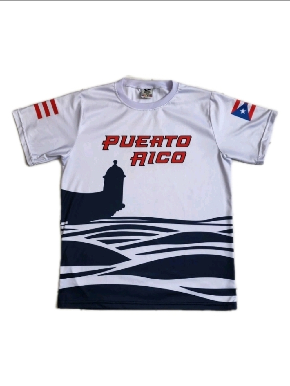 NWOT Puerto Rico World Baseball Classic T-Shirt Jersey Tee Sz Boy's 16 / Men's S